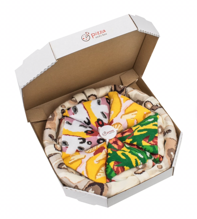 Chaussettes pizza Hawaï 