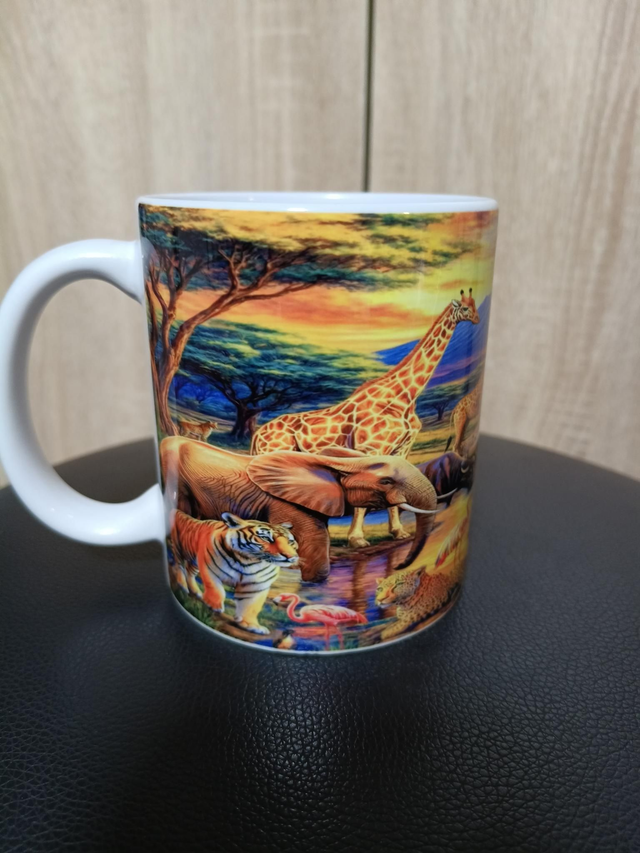 11 Oz Keramik Tasse Safari Tiere 325ml