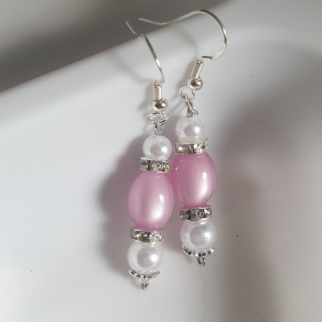 Bridgerton style beaded earrings 