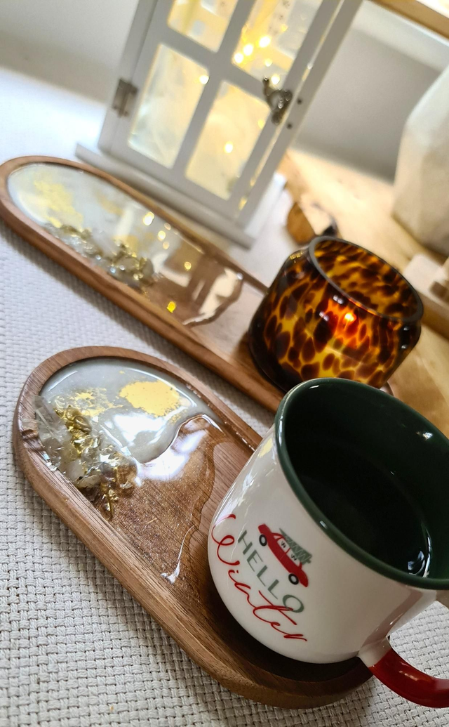 Acai wooden tray long