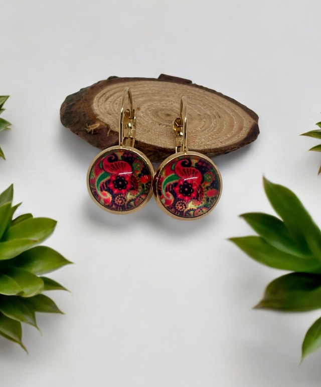 Boucles d'oreilles cabochon