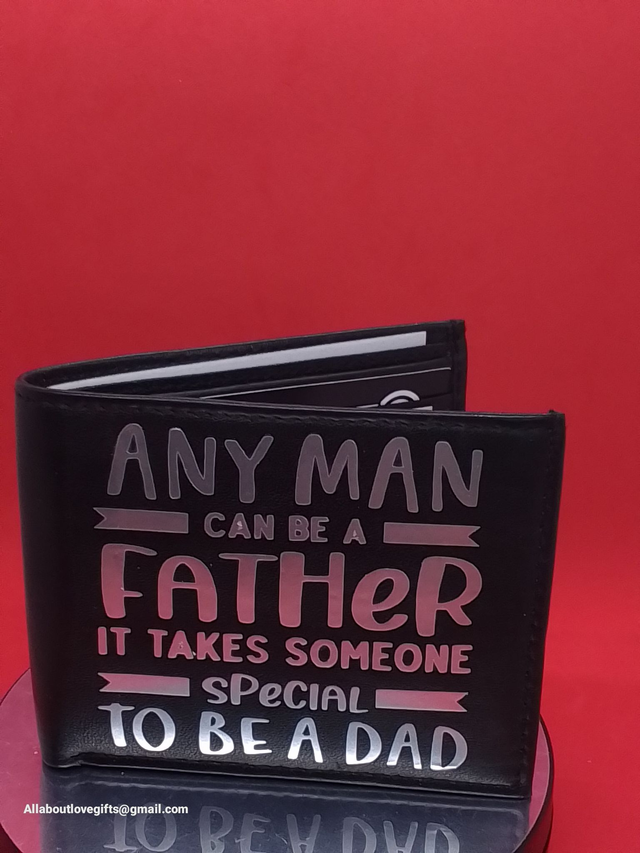 Wallet Hand Decorated with Humour Quote.