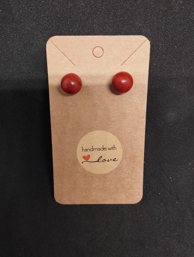 Boucle d'oreille en cornaline