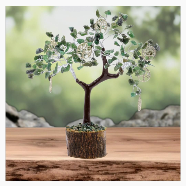 "Jade verte Arbre de vie" - Arbre du bonheur 160 pcs