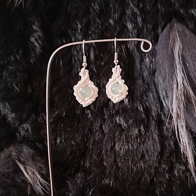 Boucles d'oreilles tressées