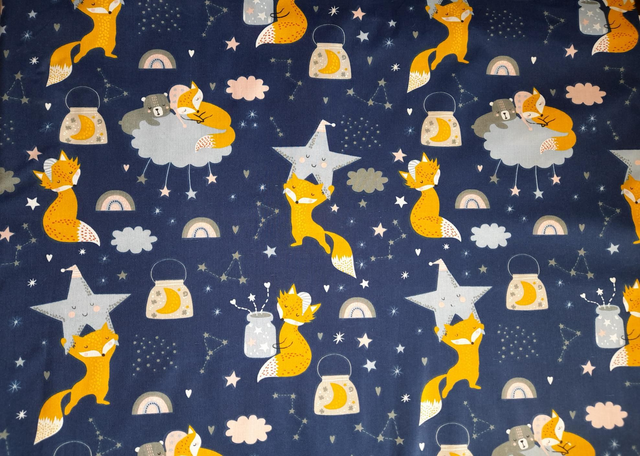 Coton imprimé Renard (50cm)