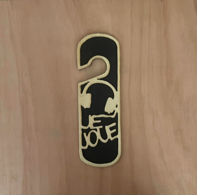 Panneau de porte je joue ( casque )