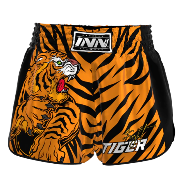 Shorts Muay Thai Tigre Laranja