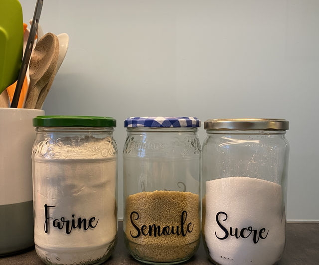 Autocollants pour bocaux - lot de 5 