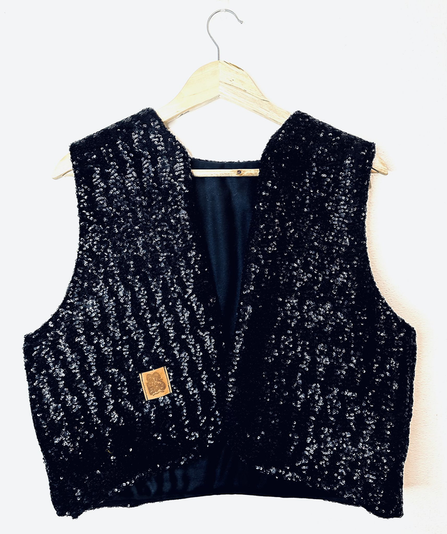 Veste Sans Manche Sequin