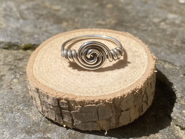 Gwalenn "Troellenn" arc'hant - Bague "Spirale" argent