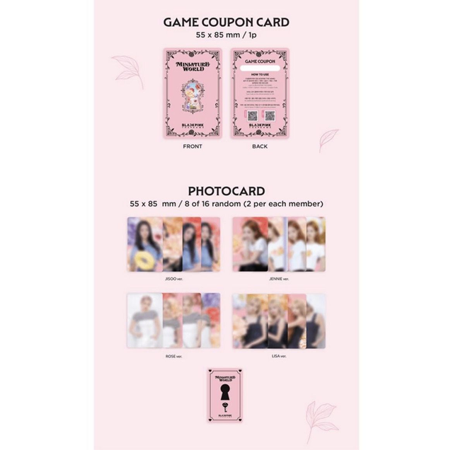 🎀 BLACKPINK THE GAME - La Collection de Photocartes du Jeu BLACKPINKs MINIATURE WORLD 🎀