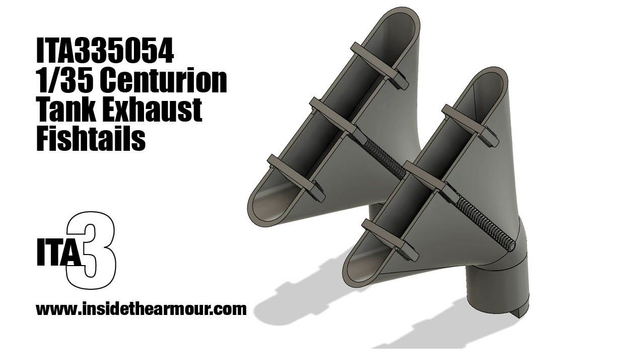 ITA3 - ITA335054 Centurion Tank Fishtail exhausts