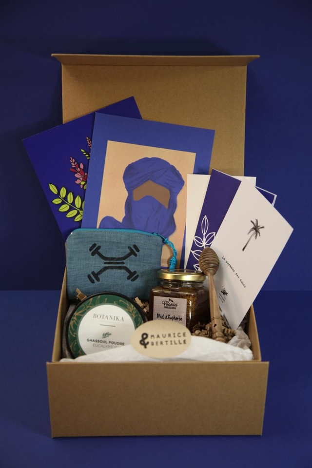 Coffret INDIGO avec porte-monnaie - TIGMI