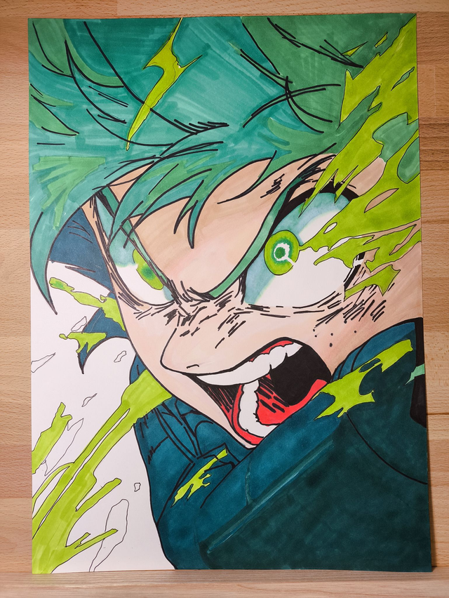 Markers Izuku Midoriya &quot;My Hero Academia&quot; A3