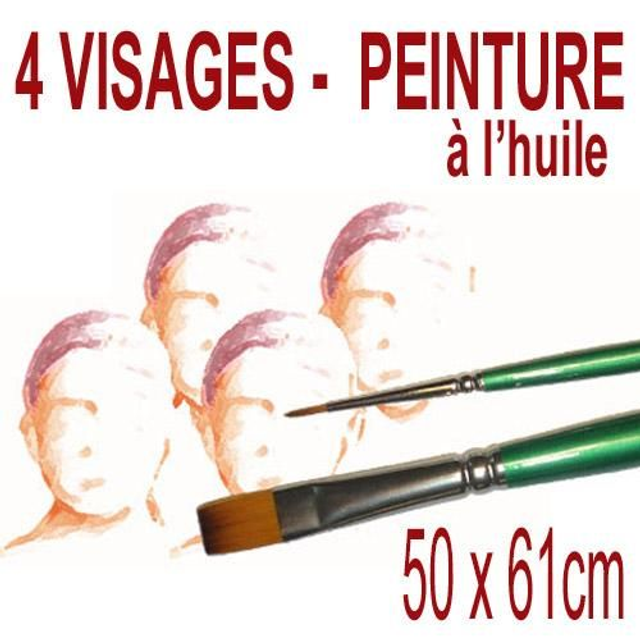 4 visages -  50x61cm - 900€