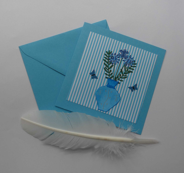 Un beau bouquet bleu