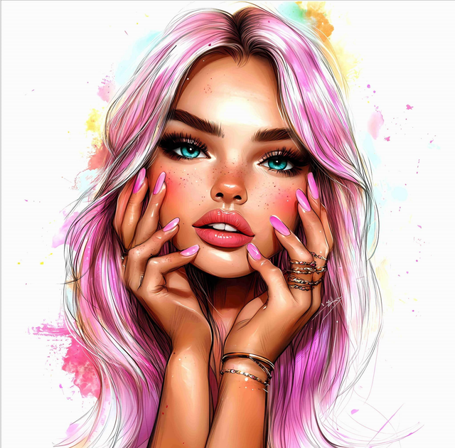 Panneau  femme en Polyester - 30x30cm   