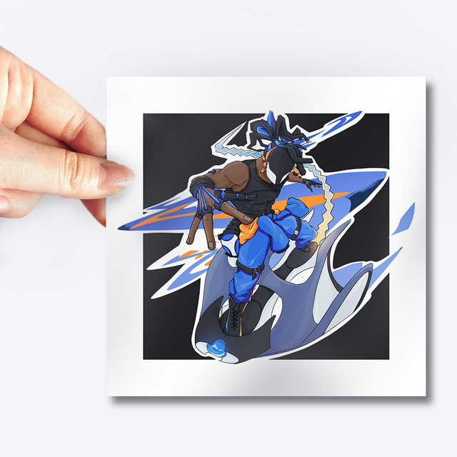 10x10cm Print | Original Design | Milo -The Skysurfer