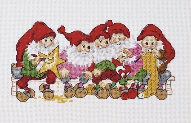 Permin Crafting Elves Counted Cross Stitch Kit