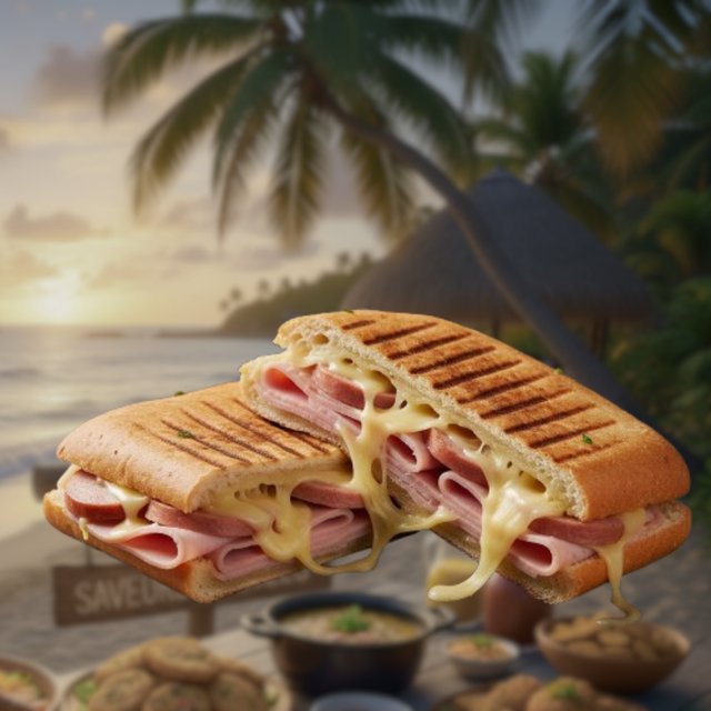 Panini P1 : Jambon de Poulet, Saucisse de Volaille, Fromage