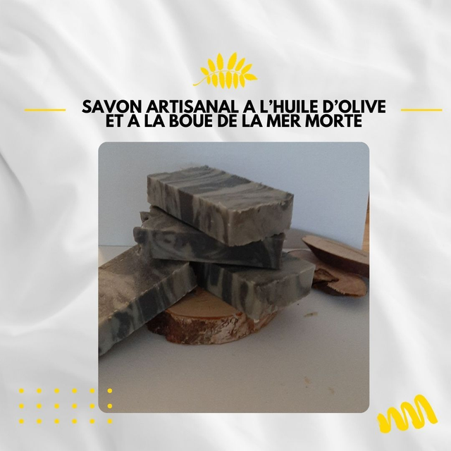 Savon artisanal à l'Huile d'olive et à la boue de la mer morte 