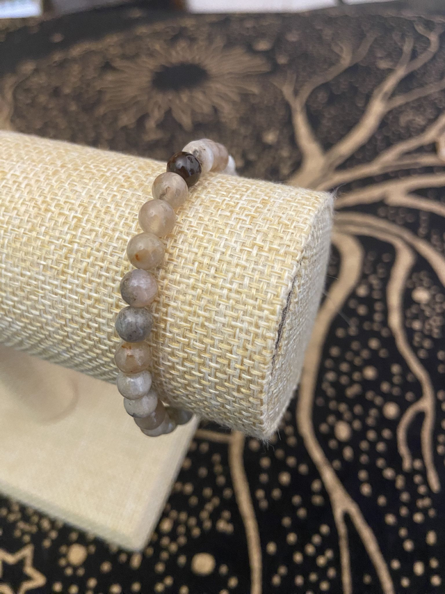 Bracelet agate plume - Pierre chance