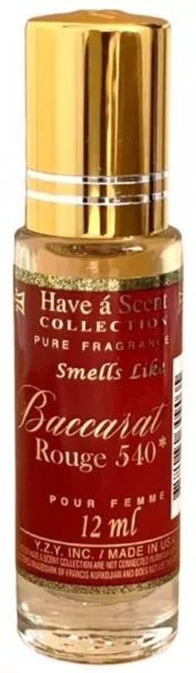 HEAVEN SCENT: ROLLER - INSPIRED BY BACCARAT ROUGE 540 12ML