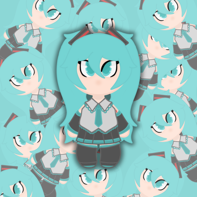 Vocaloid Hatsune Miku V2 Chibi Sticker