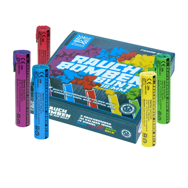 Rauchbomben 18mm bunt (5 Stück) 