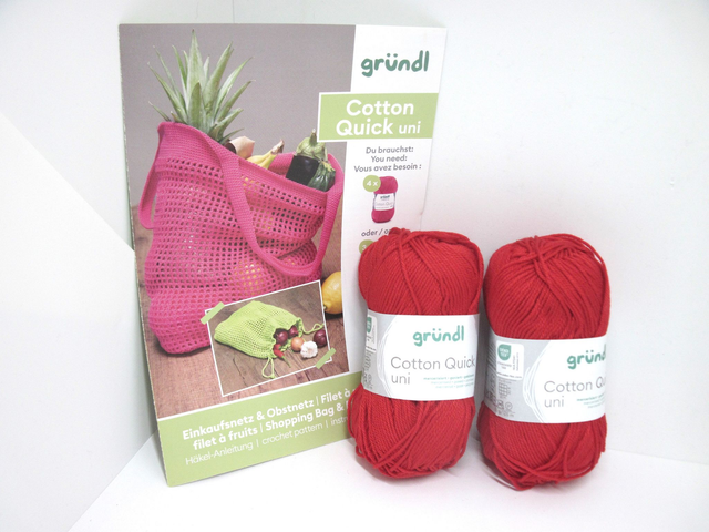 Kit  filet à provisions 100% coton    