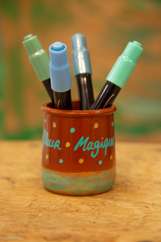 PETIT POT TERRACOTA BLUE