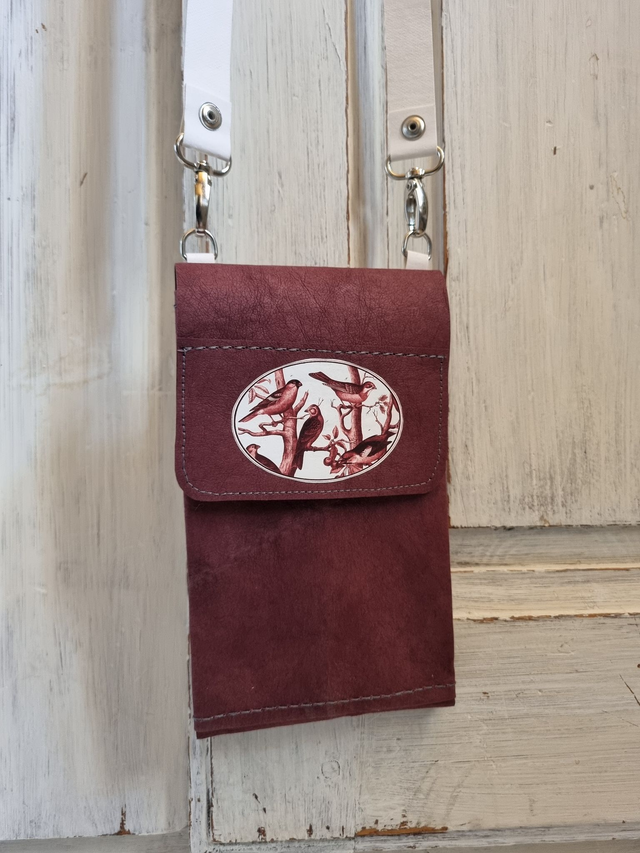 Pochette portable prune