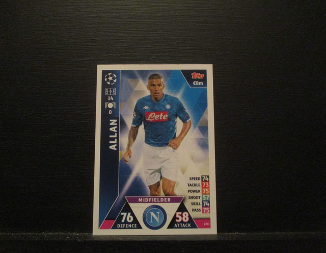 ALLAN - UEFA Champions League Match Attax 2018/19 Original Trading Card #228