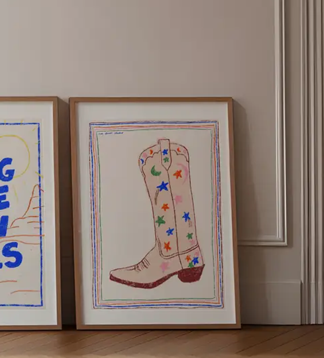 Cowboy Boot Print