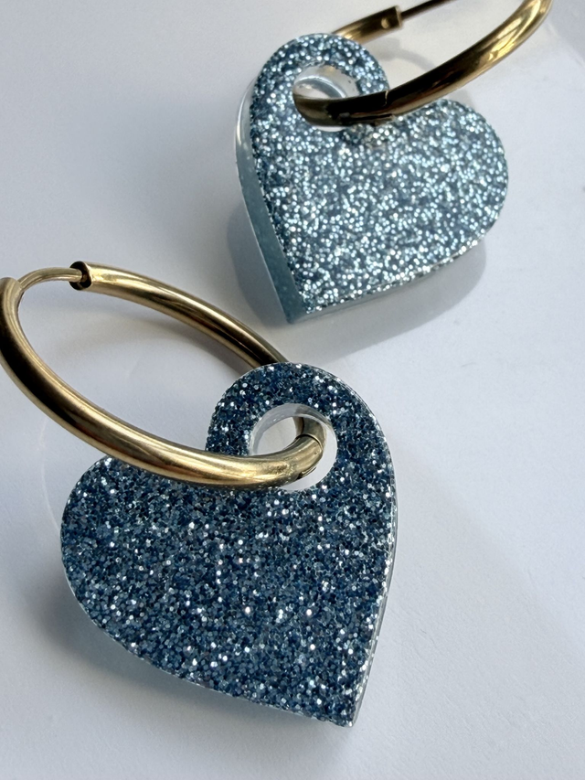 PAMPILLES BB KISS'KISS bleu à paillettes