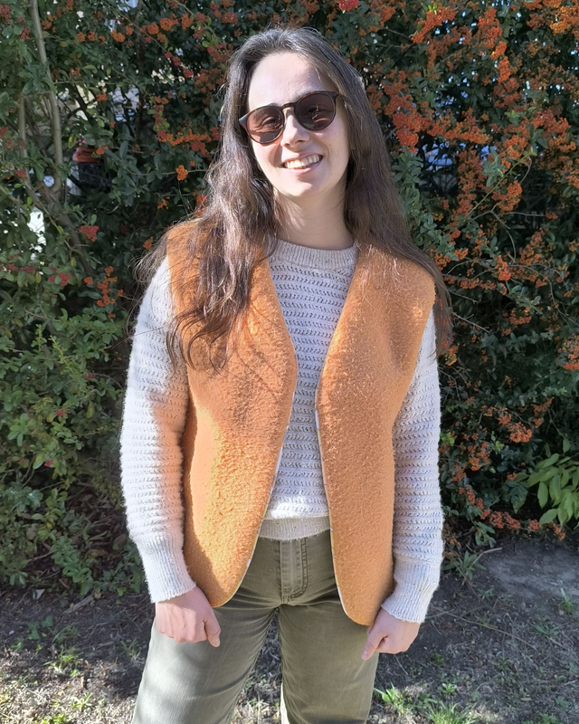 Gilet de berger orange