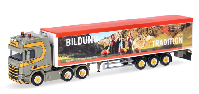 Scania CR 20 HD Schubboden-Sattelzug Dornbierer Herpa 1:87