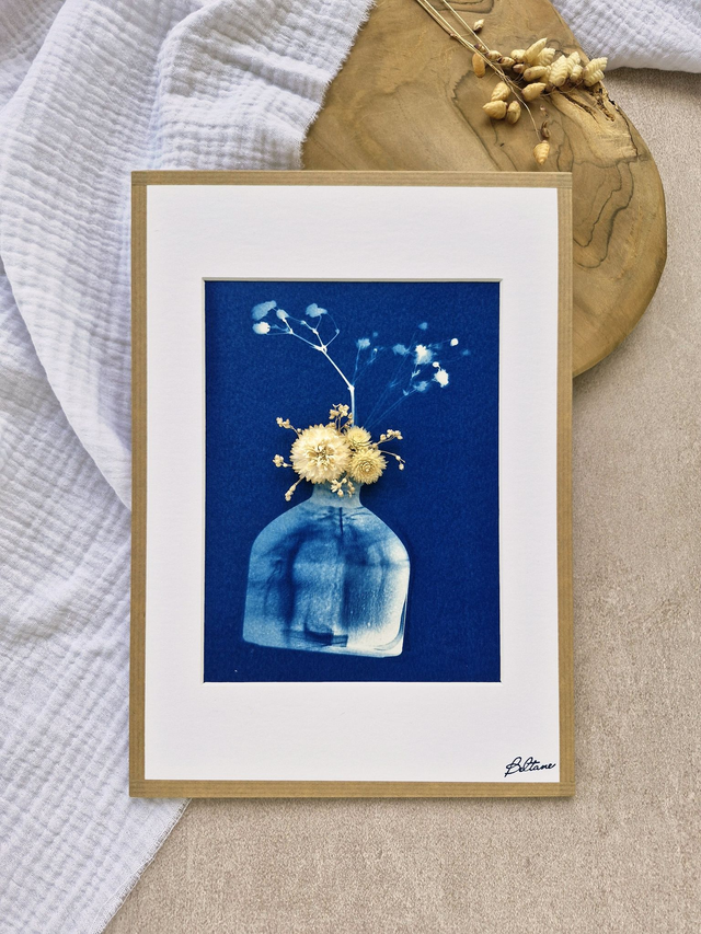 Cyanotype - Éclat de verre #8
