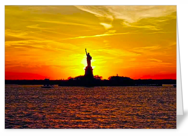Statue of Liberty luxury notecard