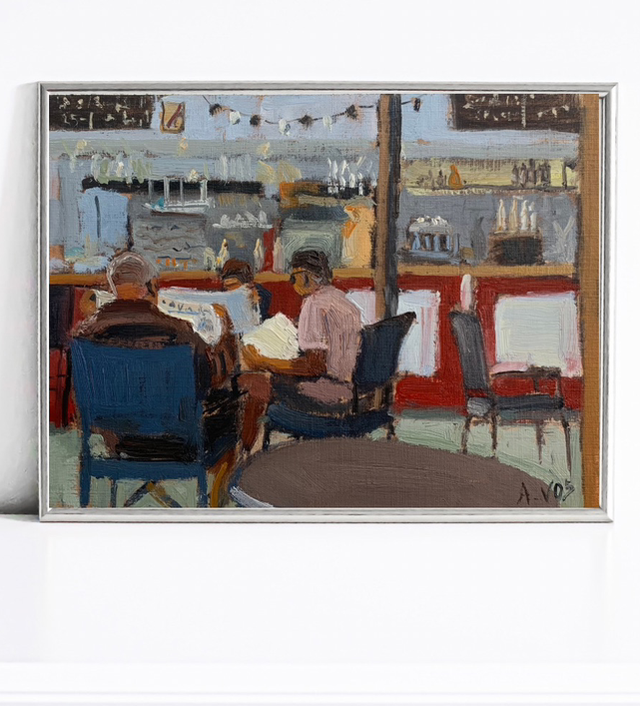 « Le matin au café » - souvenirs de St Trojan