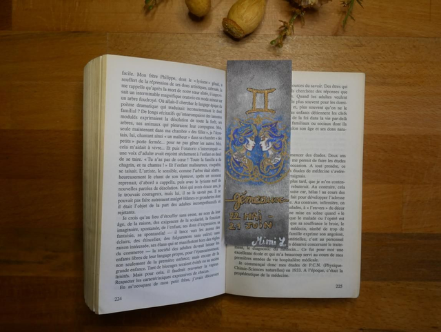 Marque-page Gémeaux