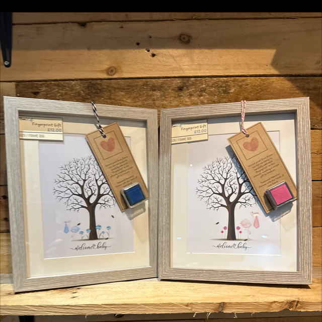 Welcome Baby Fingerprint Tree 