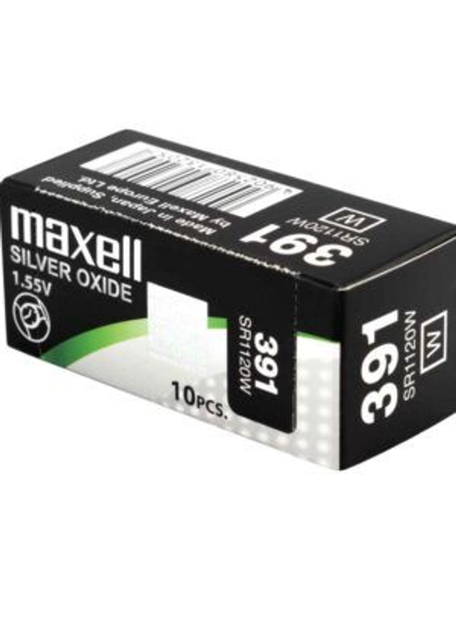 391 (SR1120W) Maxell Watch Battery (Pack 10)