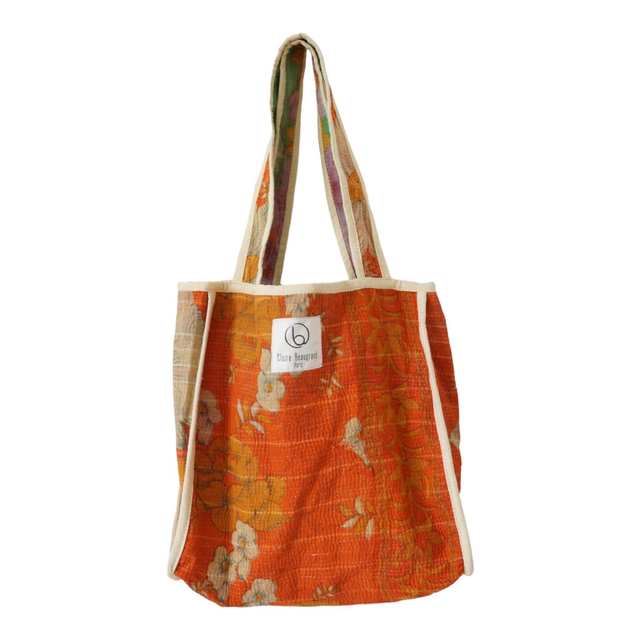 Tote bag en Kantha N°227 - CLAIRE BEAUGRAND