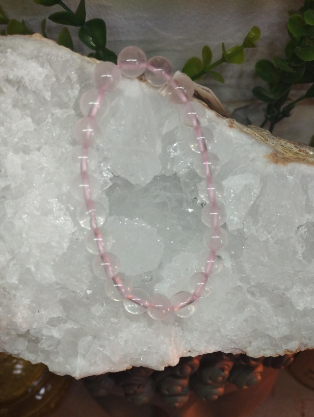Bracelet Quartz Rose 8mm