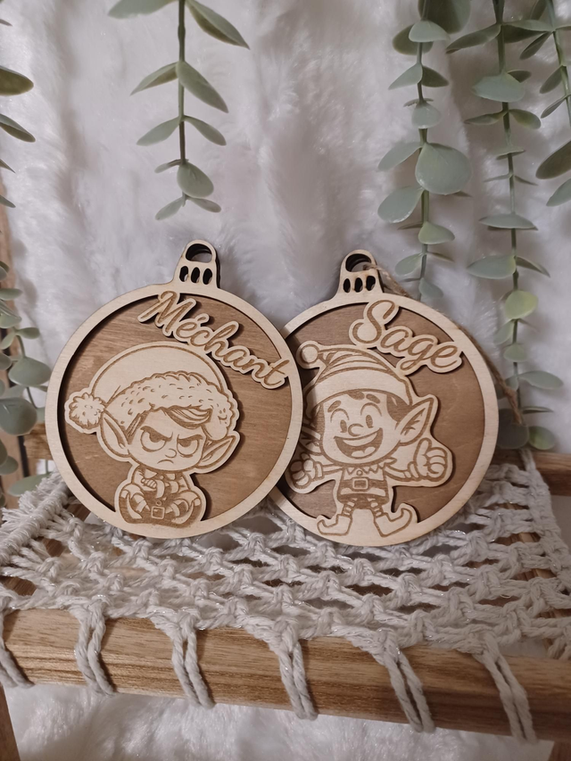 Boule de Noël « Bêtisomètre » – Sage ou Méchant 🎄