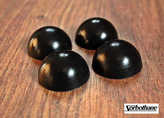 Sorbothane Hemispheres - isolation feet 