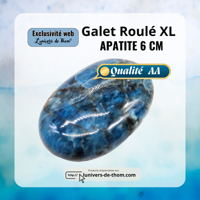 Galet Roulé XL Apatite 6cm