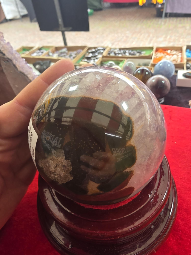 Amethyst geode sphere